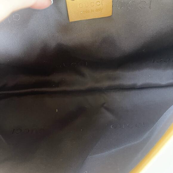 Gucci GG Canvas Tan Tiger Charm Jackie Gold Chain Shoulder Bag Tom Ford Era - Picture 14 of 16